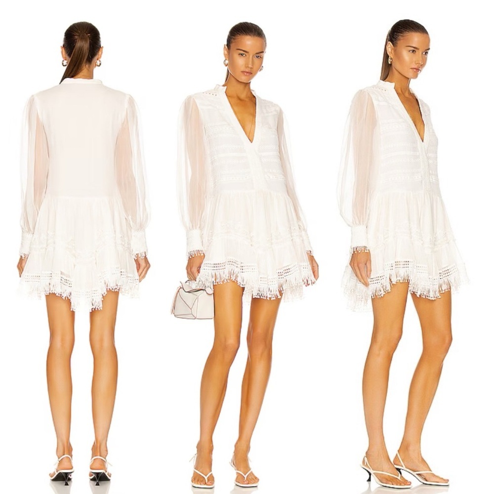 Nwt Rococo Sand Cia Mini Dress In Off White Size Medium